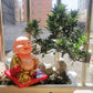 Little Monk Figurine, Solar Chinese Little Buddha Monk Statue, Bring Good Fortune Decoration Ornament, Funny Car Shaking Head Toy, Solar Power Nodding Head Dancing Toy