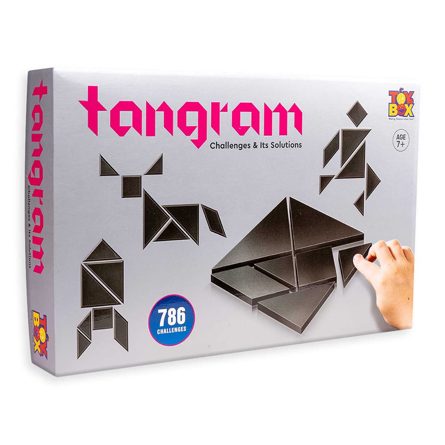 Toysbox Tangram Puzzle 7 Pieces and 786 Patterns Educational Jigsaw Puzzle Game of Shapes for Mind Development of Kids