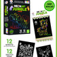 Ratna's Neon Art Jungle Junior Creative Coloring Kit with 12 Sheets (18.75 X 22.25 cm) and 12 Sketch Pens - Creative Coloring Fun for All Ages