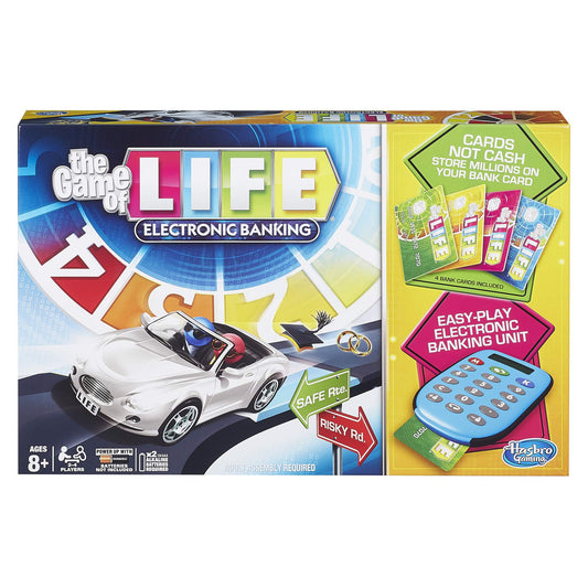Hasbro Gaming The Game Of Life Electronic Board Game, Electronic Banking Unit And Bank Cards, Spin To Win; Game For Kids Ages 8 And Up