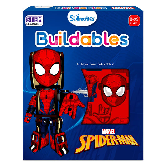 Skillmatics Marvel Stem Building Toy - Buildables Spider-Man, Gifts For Ages 8 & Up, Diy Action Toy Figures & Collectibles, 70 Pieces