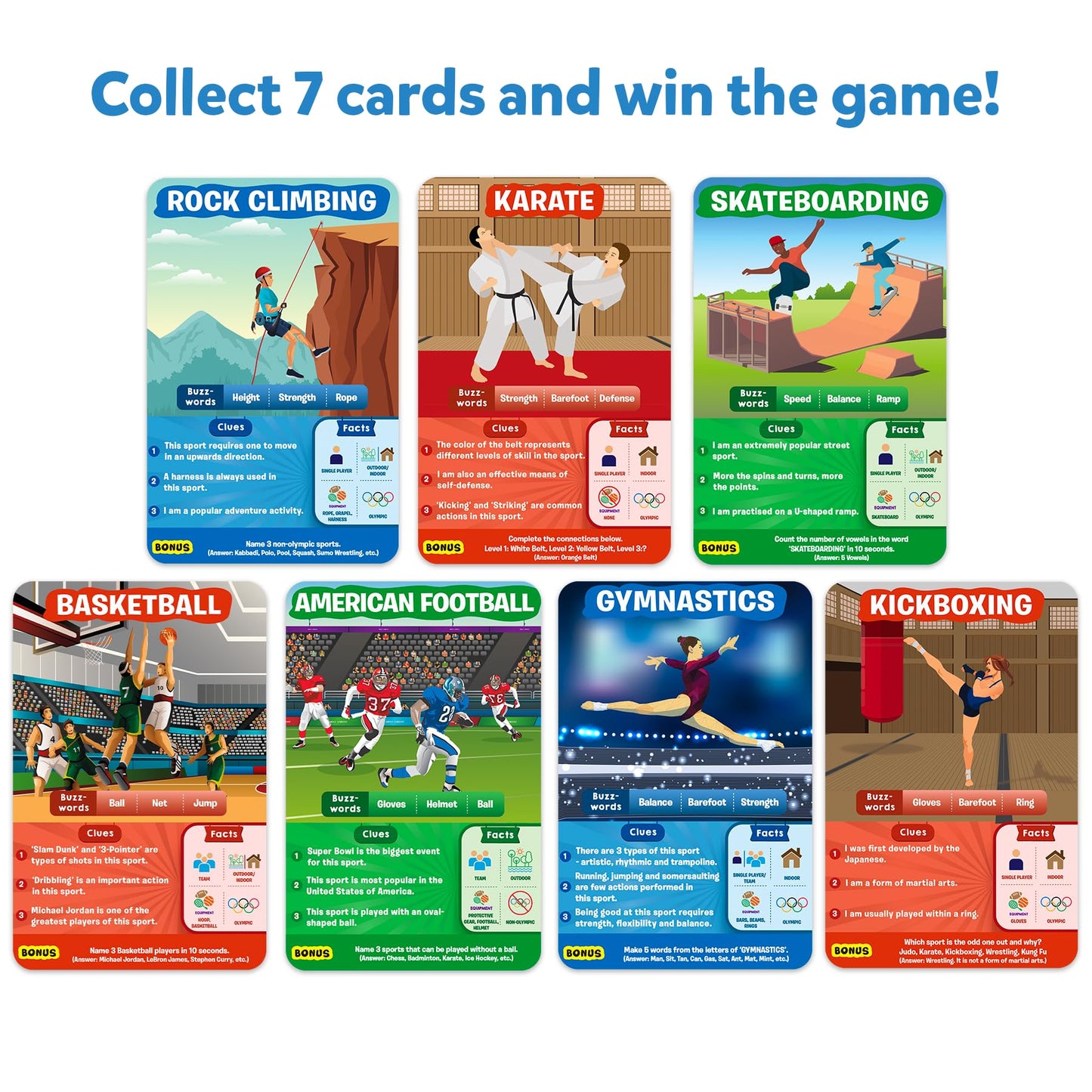 Skillmatics Card Game - Guess in 10 Sports, Perfect for Boys, Girls, Kids, and Families Who Love Board Games and Educational Toys, Travel Friendly, Gifts