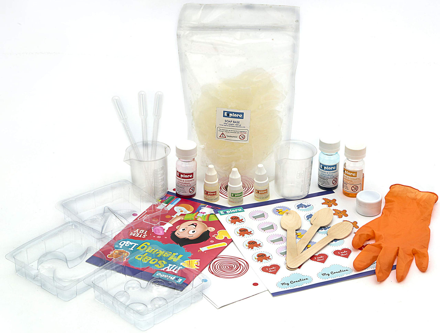 Explore My Soap Making Lab Science Learning & Educational DIY Activity Kit for Kids, STEM Learner Kit for Education and Creativity