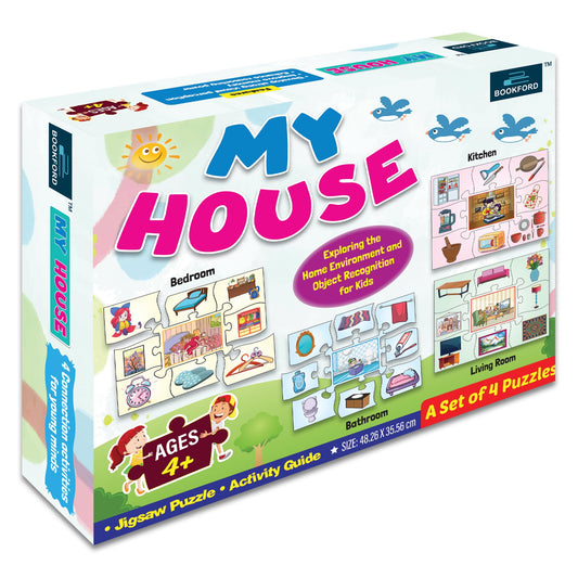 Book Ford My House Jigsaw Puzzle Game & Fun and Learning Educational Toy for Kids (36 Pieces)