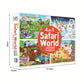 Ratna's 4 in 1 Safari World Jigsaw Puzzle for Kids. 4 Puzzles with 35 Pieces Each (African Safari, Polar Express, Mountain Safari & Desert Safari)