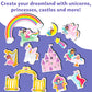 Skillmatics Magnetopia - Design Your Princess & Unicorn Land, Interactive Pretend Play Set with 40+ Magnetic Pieces, Gifts