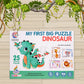 Ratna's My First Big Puzzle Dinosaur 25 Pieces Jigsaw Puzzle for Kids | A Perfect Jumbo Jigsaw Floor Puzzle for Little Hands