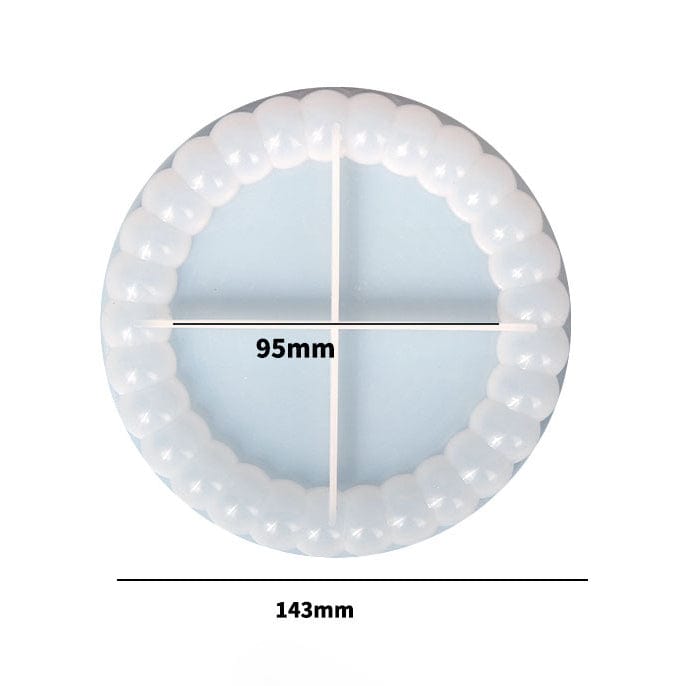 Silicone Mould Small Bubble Edge Coaster