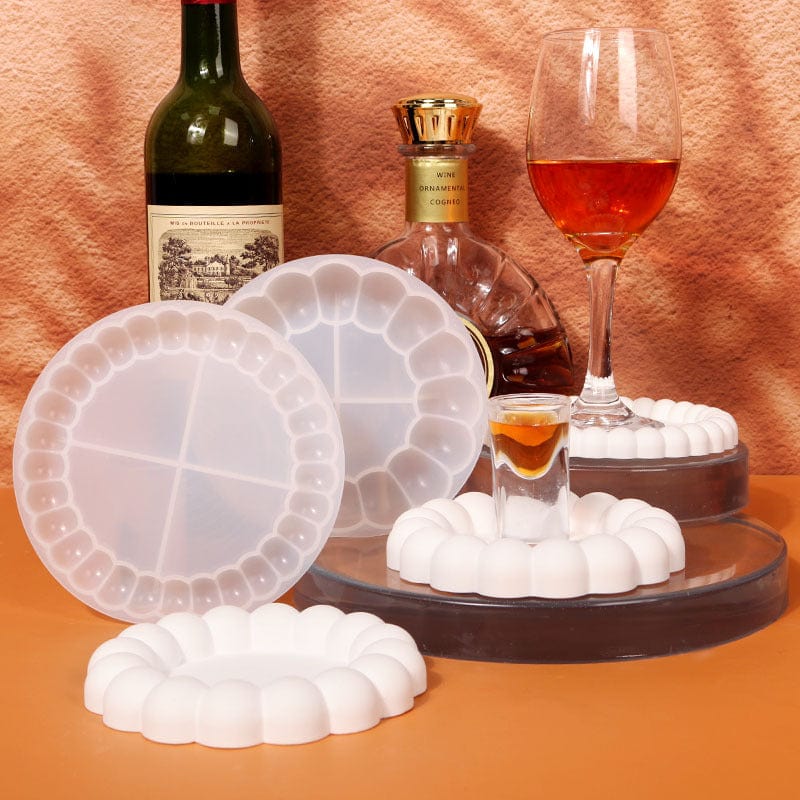 Silicone Mould Small Bubble Edge Coaster