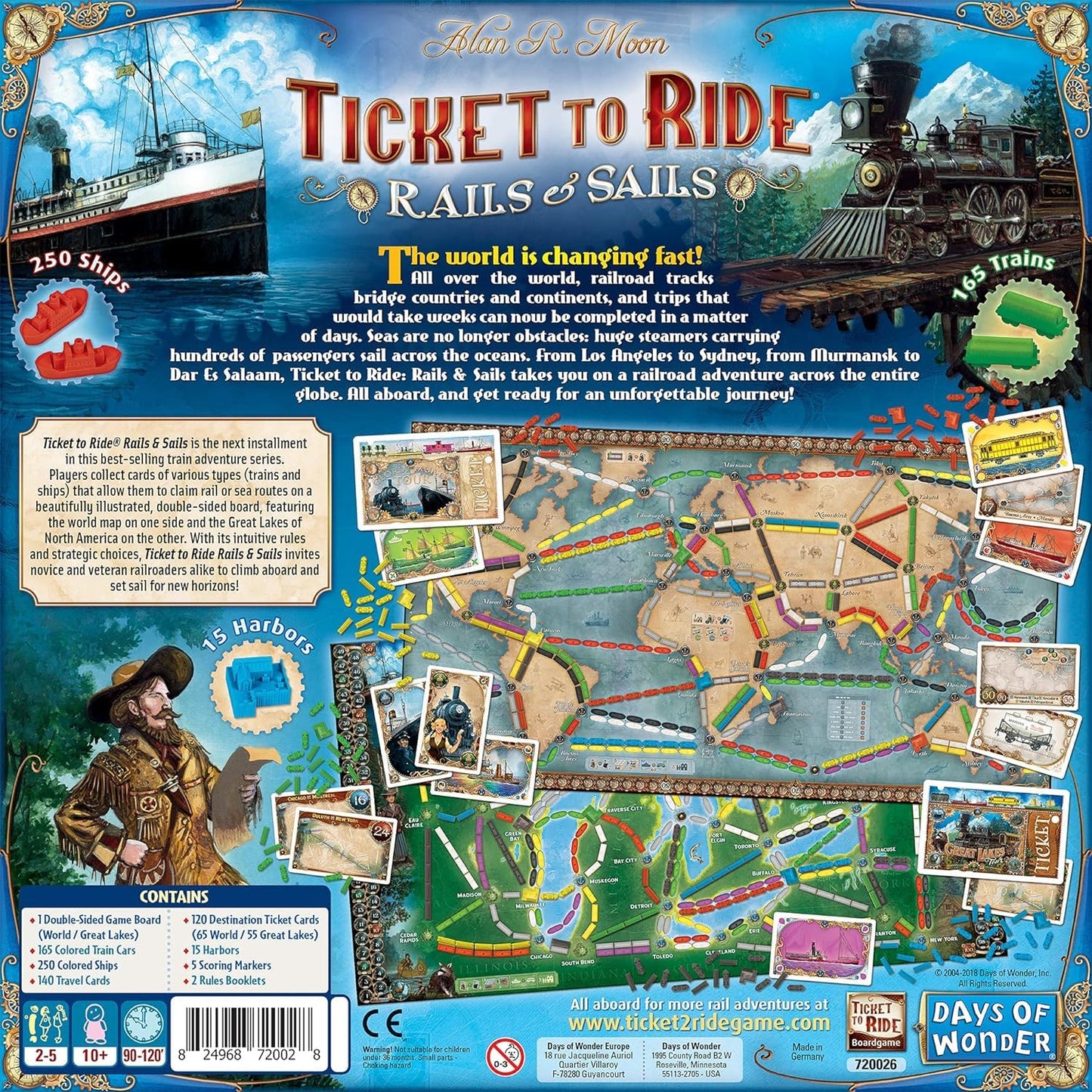 Ticket to Ride - Rails & Sails Board Game