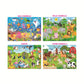 Ratna's 4 In 1 Animal World Jigsaw Puzzle Set-35 Pieces Each,Multicolor (Wild Animals,Farm Animals,Sea Animals,&Birds)|Educational Toy For Kids|Cognitive Development|Hand-Eye Coordination