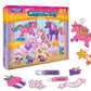 Imagimake Unicorn-Themed Window Art Craft Kit: Glass Painting Set