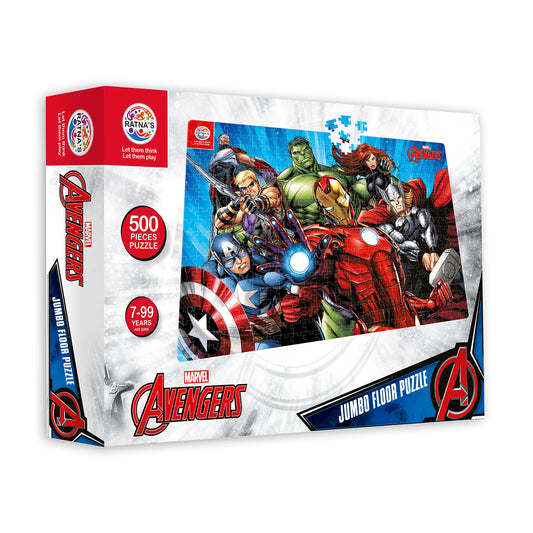 Ratna's Marvel Avengers 500 Pieces Jumbo Floor Jigsaw Puzzle (Size: 98 cm x 67 cm)