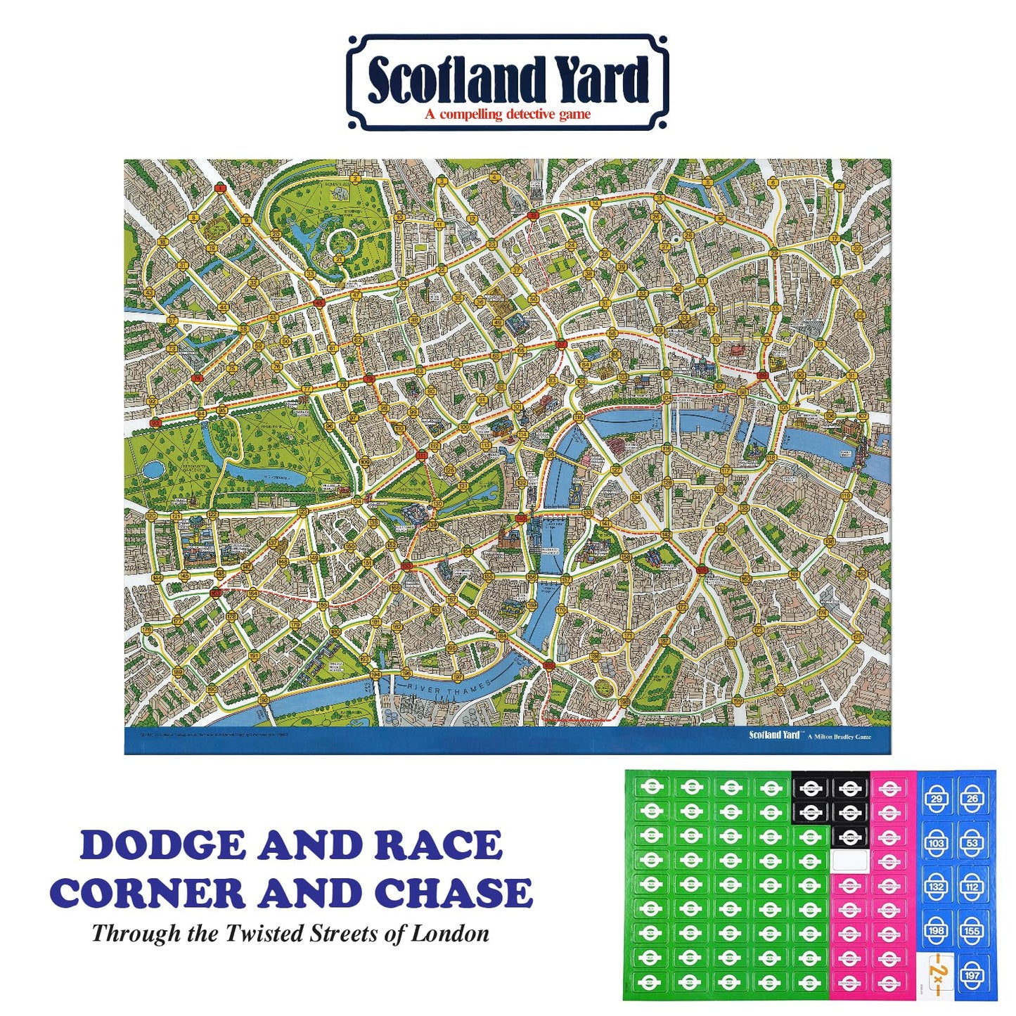 Funskool Games, Scotland Yard, A Compelling Detective And Strategy, Animal Board Game for Kids & Family, 2 - 3 Players, Ages 10 years and above