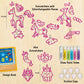 Imagimake Unicorn-Themed Window Art Craft Kit: Glass Painting Set