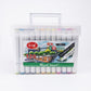 Touch Cool Twin Head Dual Tip Alcohol Based Art Markers Pen for Manga and Impression Sketch Set of 120 Colour Markers