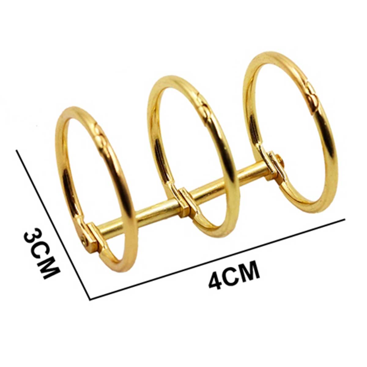 Binder Book Rings Stainless Steel | 2.5x25 mm | Pack of 2 | Scrapbook Rings