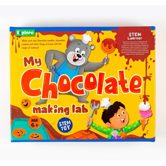 Explore My Chocolate Making Lab Learning & Educational DIY Activity Kit for Kids, STEM Learner Kit for Education and Creativity