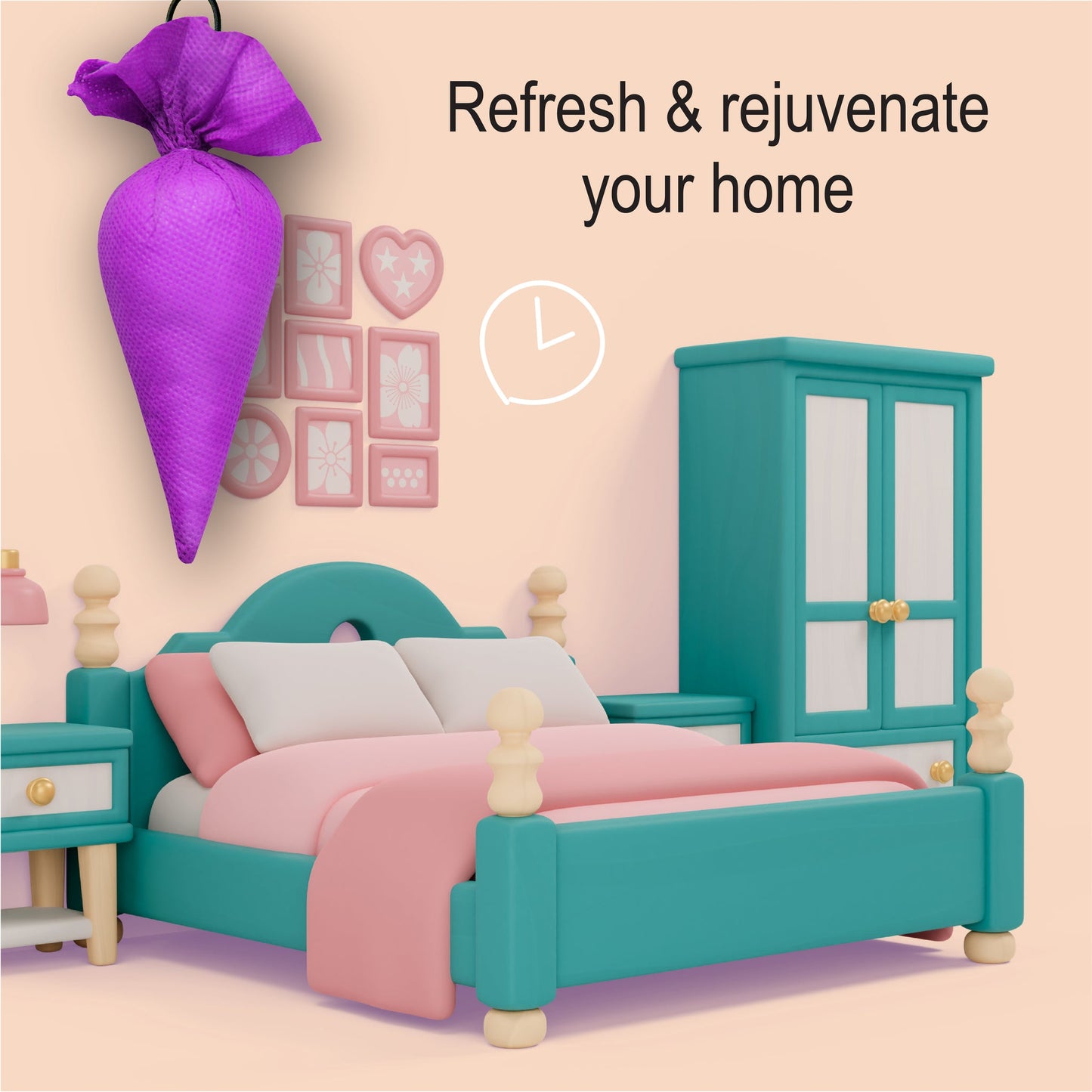 Mangalam CamPure Camphor Cone - Lavender [Room, Car and Air Freshener & Mosquito Repellent]