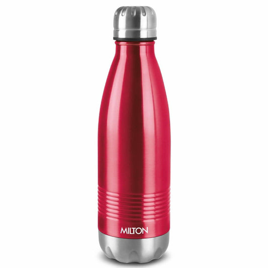 Milton Duo DLX 750 Thermosteel 24 Hours Hot and Cold Water Bottle, 1 Piece, 700 ml, | 100% Leak Proof | Office Bottle | Gym | Home | Kitchen | Hiking | Trekking | Travel Bottle