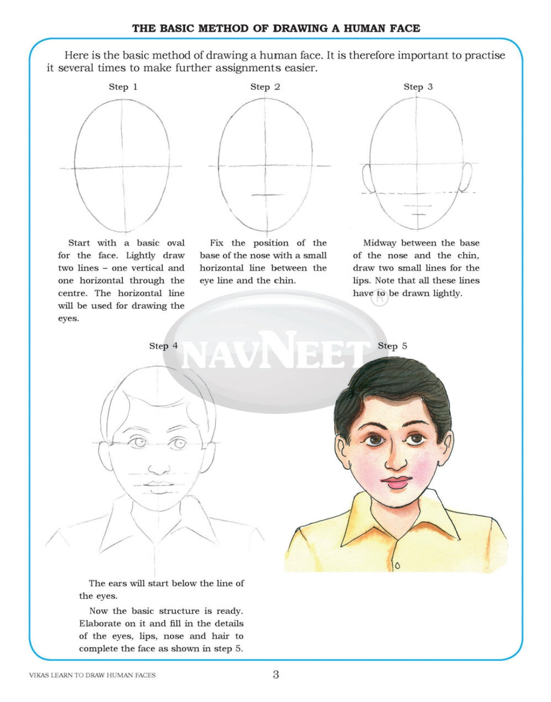 Navneet Vikas Learn To Draw Human Faces