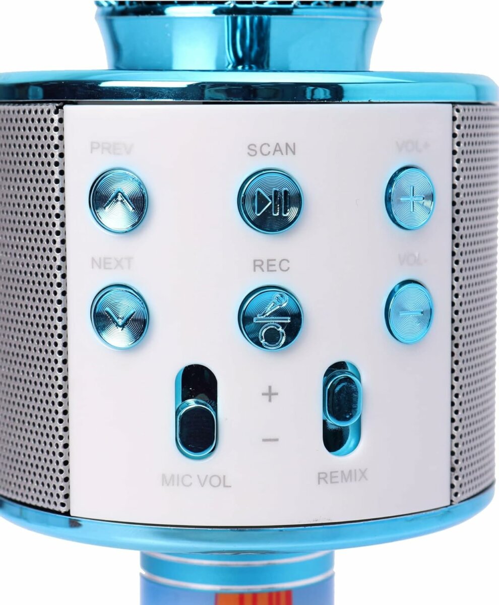 Ramson Handheld Multi-Function Wireless Bluetooth mic for Karaoke Singing with Speaker