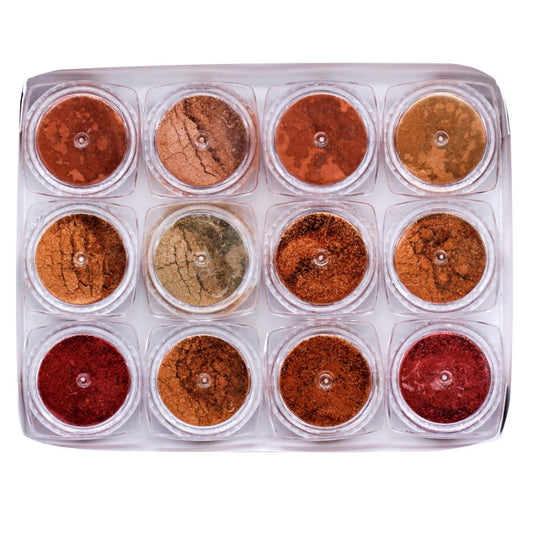 Jags Mica Powder Copper Pack of 12 Each Shades