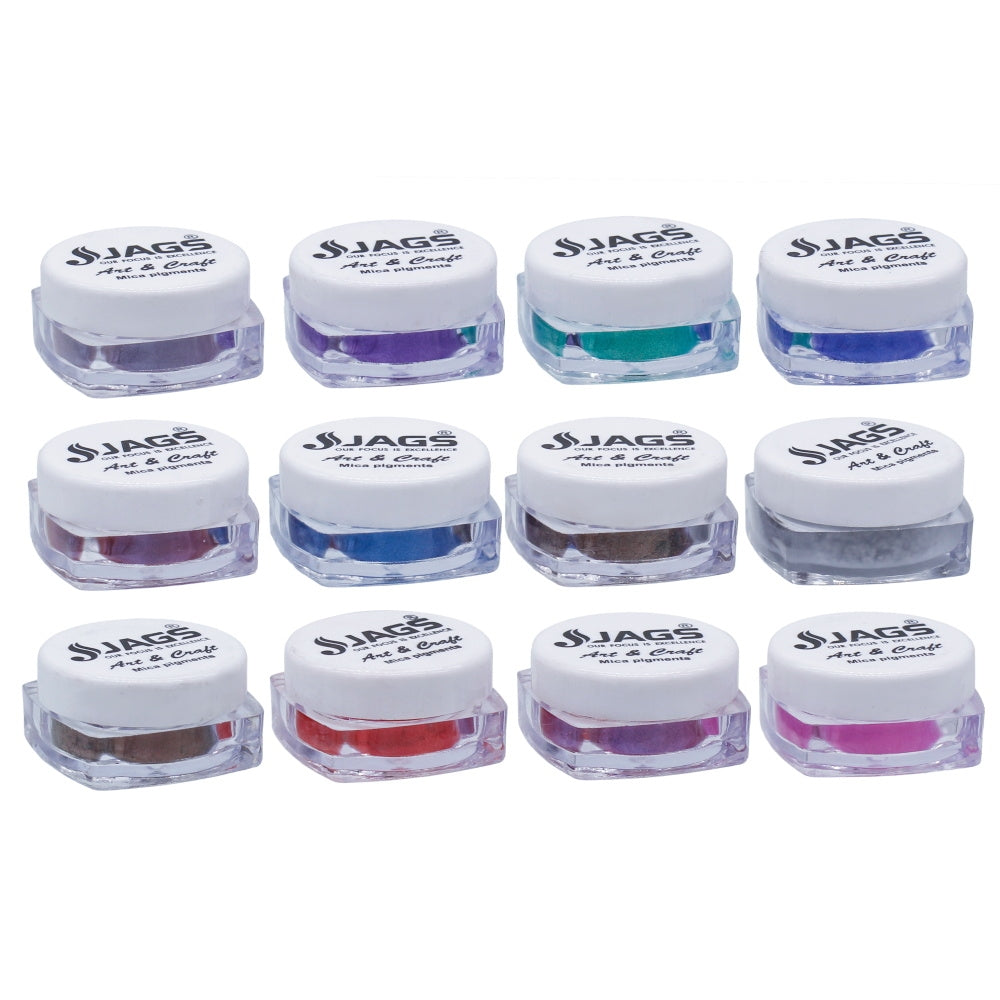 Jags Mica Powder Multi Pack of 12 Each Shades