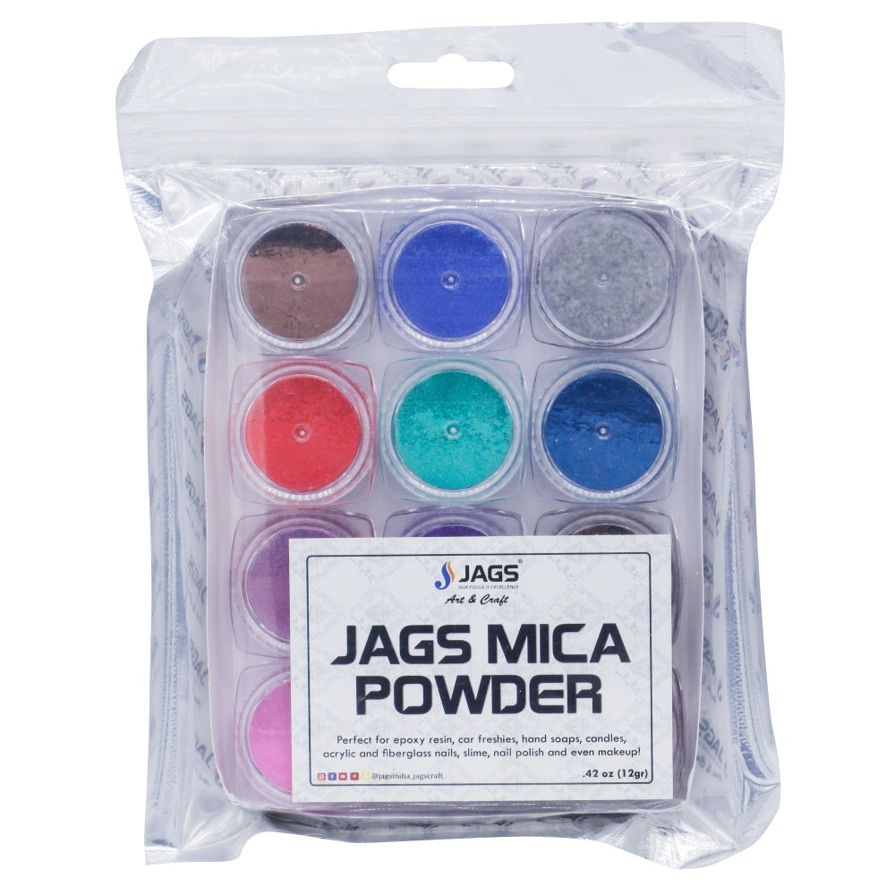 Jags Mica Powder Multi Pack of 12 Each Shades