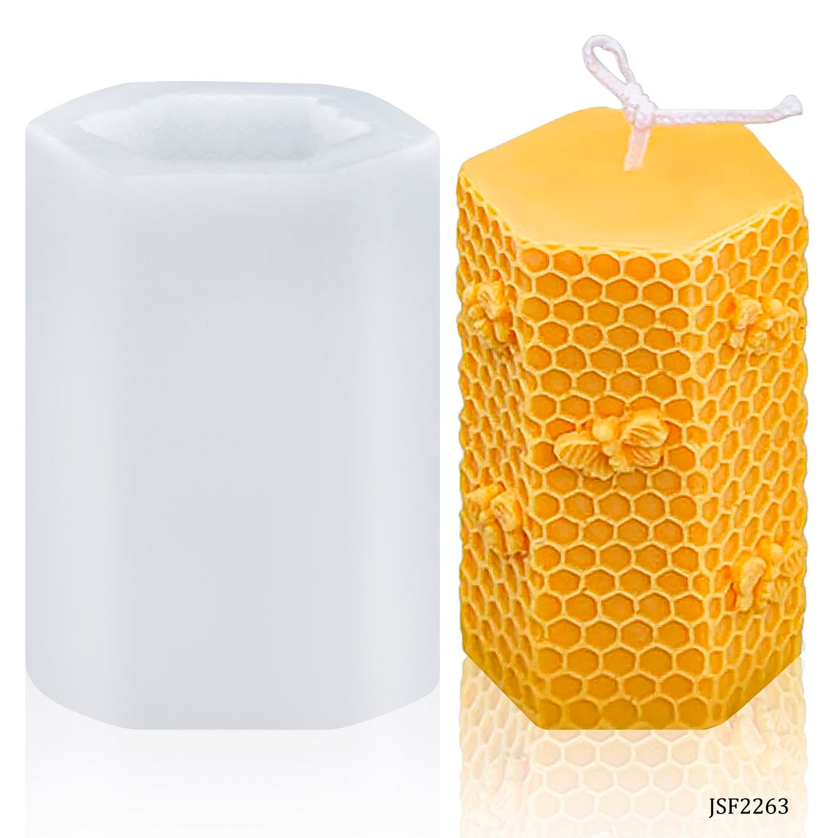 Silicone Mould 3D Candle HoneyComb