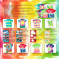 Jags Tie & Dye Kit (Pack of 3 Colors) 1 Eco Fluorescent Yellow Green UV Glow - 50 ml - 2 Mask and 1 T shirt Free