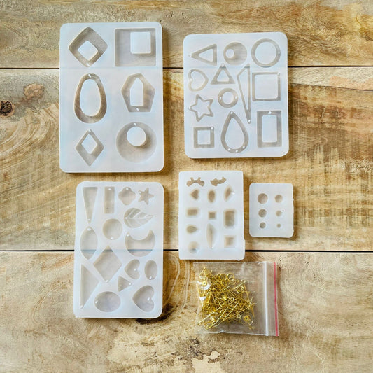 Silicone Mould Jewellery / Earrings Set Combo