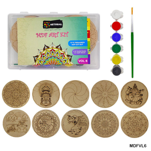 DIY Wooden Mdf Painting Craft Kit for Kids Ideal for Home Schooling Activity D6