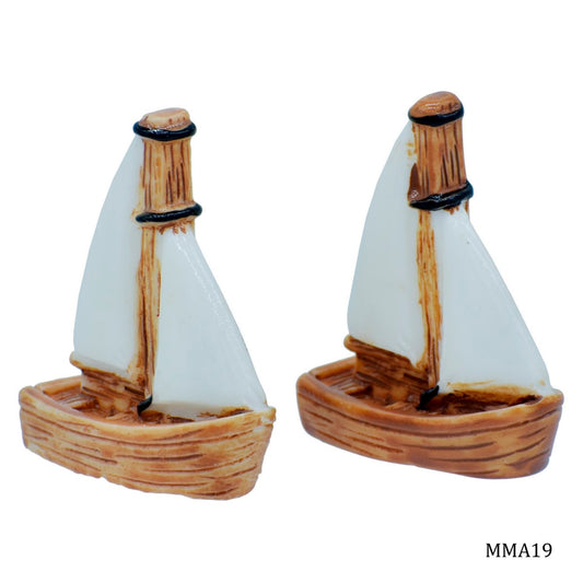 Miniature Model Boat 2 PC's