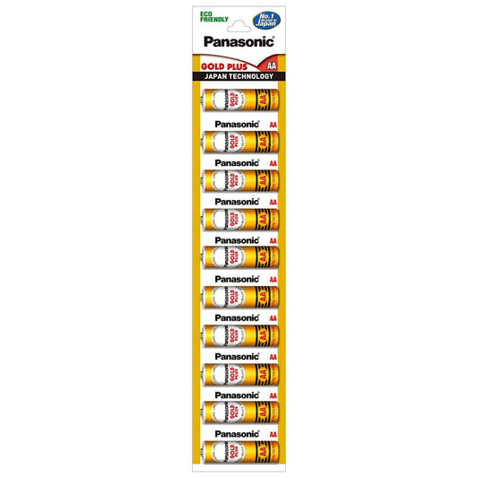 Panasonic Gold Plus Zinc Carbon 1.5V AA Batteries