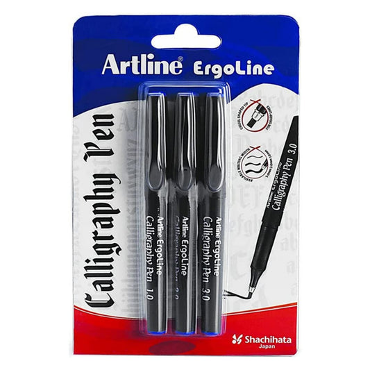 Artline Ergoline Calligraphy Pen Set with 3 Nib Sizes
