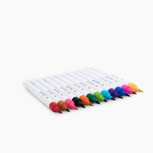 Camel Brush Pens- Assorted Pack of 12 Shades