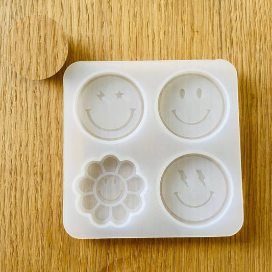 Silicone Mould Pop Socket Smile