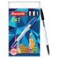 Reynolds 045 - Black (PACK OF 10) | Ball Point Pen Set With Comfortable Grip | Pens For Writing | School and Office Stationery | Pens For Students | 0.7 mm Tip Size