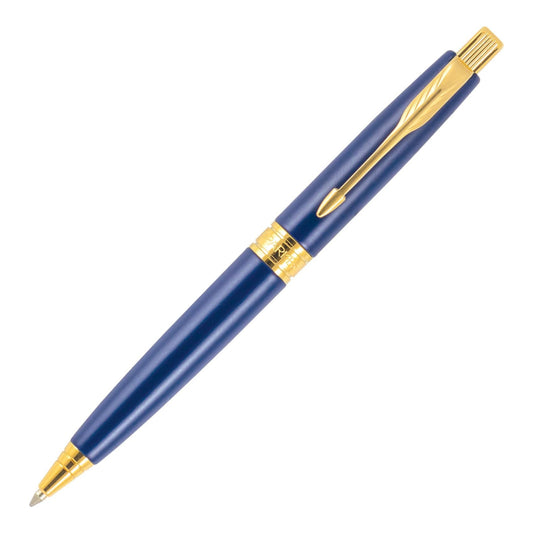 Parker Aster Matte Blue Gold Trim Ball Pen