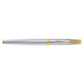 Parker Aster Shiny Chrome Gold Trim Roller Ball Pen