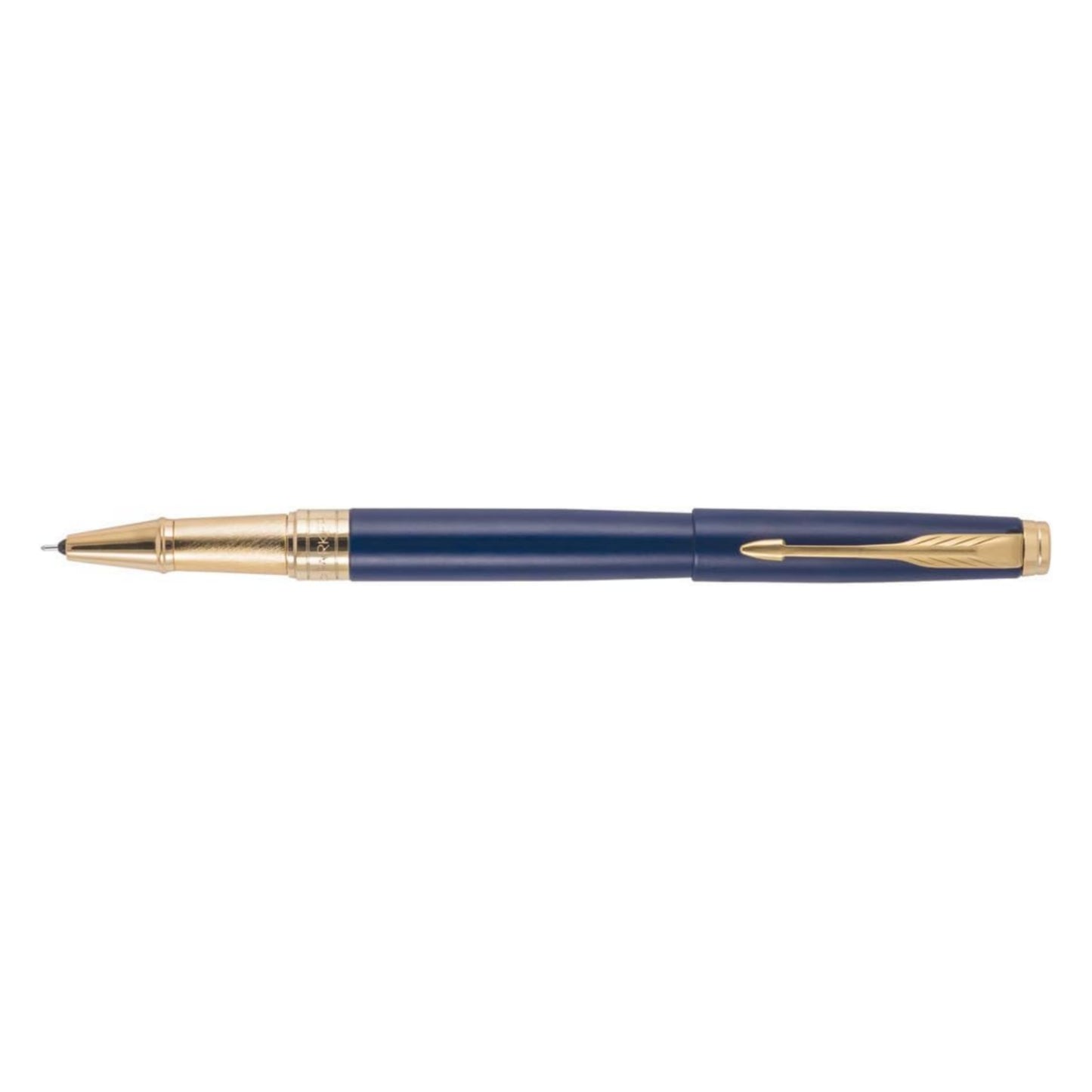 Parker Aster Matte Blue Gold Trim Roller Ball Pen