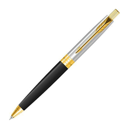 Parker Aster Shiny Black Gold Trim Ball Pen