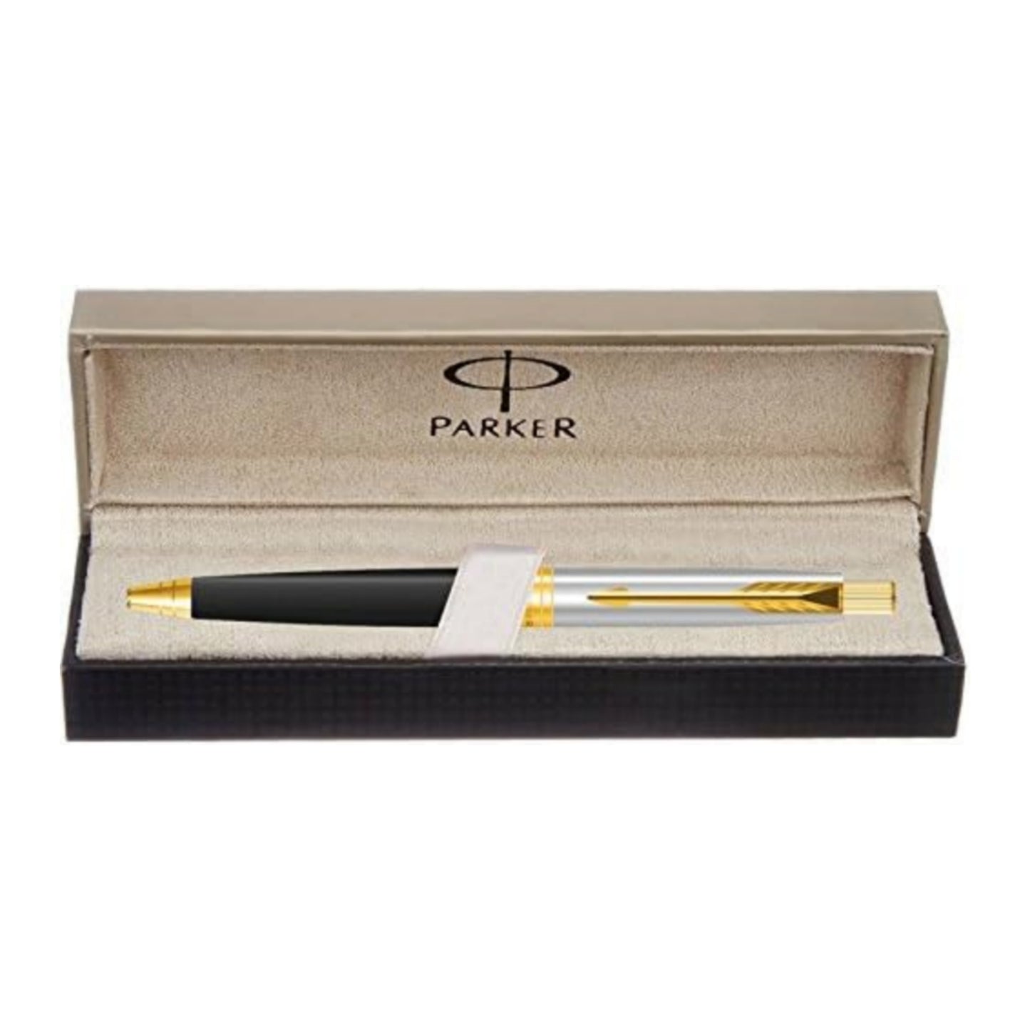 Parker Aster Shiny Black Gold Trim Ball Pen