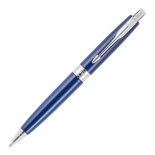 Parker Matte Blue Chrome Trim Ball Pen