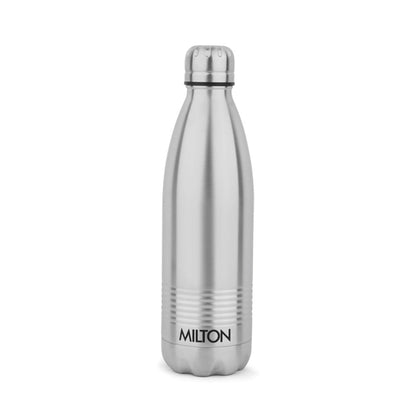 Milton Duo DLX 750 Thermosteel 24 Hours Hot and Cold Water Bottle, 1 Piece, 700 ml, | 100% Leak Proof | Office Bottle | Gym | Home | Kitchen | Hiking | Trekking | Travel Bottle
