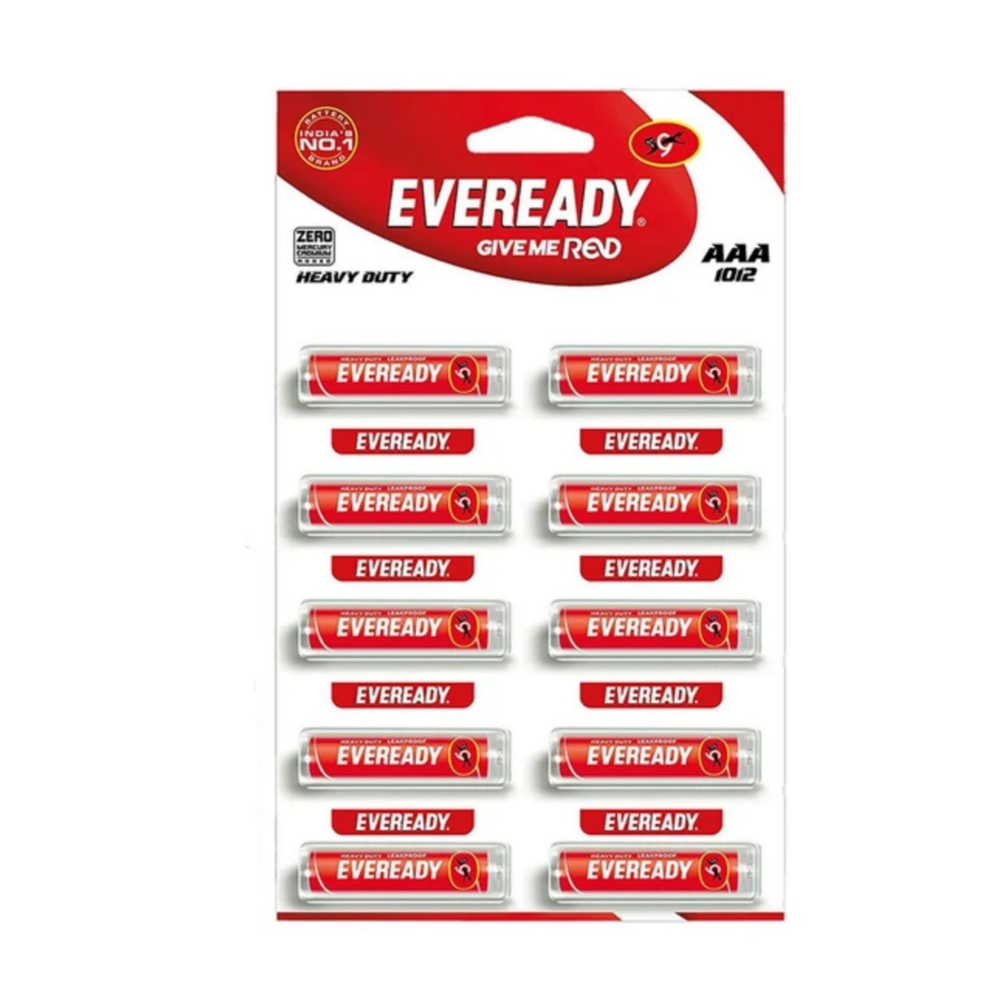 Eveready Carbon Zinc AAA Batteries | 1.5 Volt | Highly Durable & Leak Proof | AAA Battery for Household and Office Devices