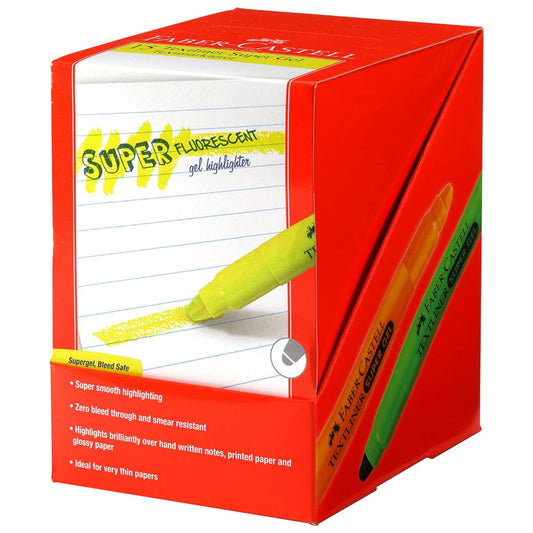 Faber-Castell Gel Textliner - Pack of 15 (Assorted)