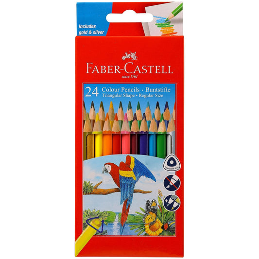 Faber-Castell 24 Triangular Colour Pencils