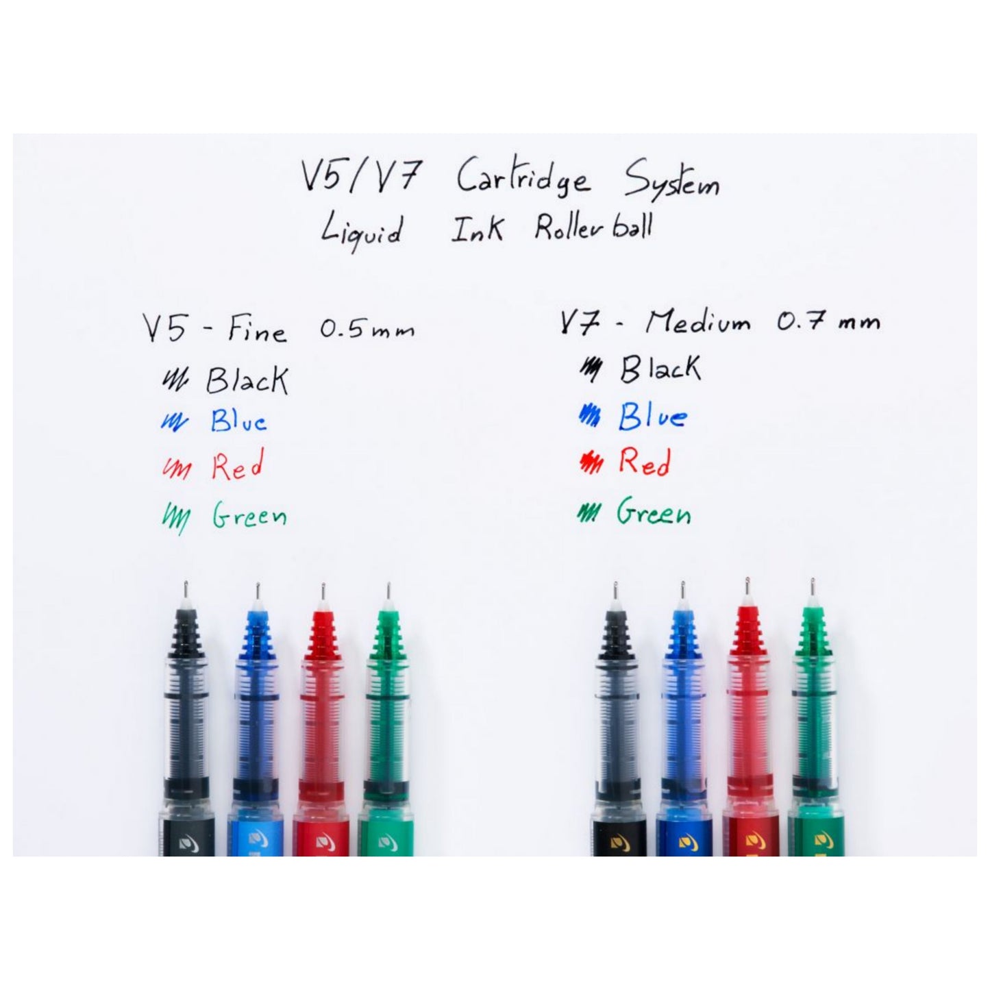 Pilot Hi-TechPoint V5 Cartridge Pen - Green Ink
